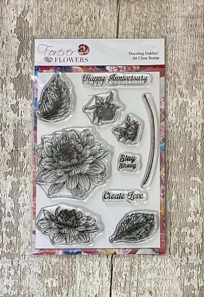 FS11: Forever Flowerz: Dazzling Dahlias A6 Stamp Set