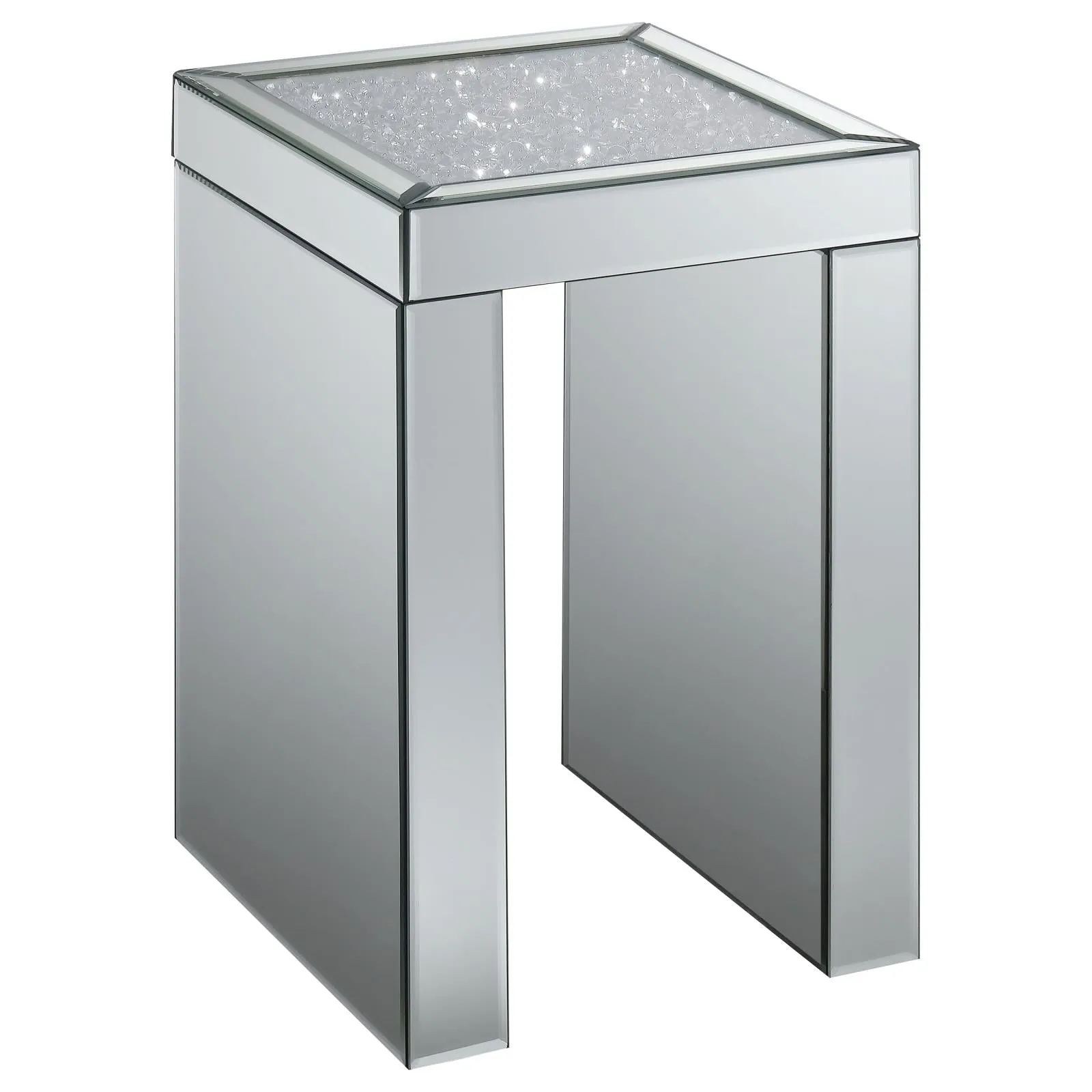 G930207 Contemporary Mirrored Side Table