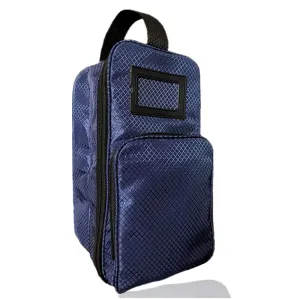 Golf Shoe Bag Zippered Case with Outside Pocket Pack