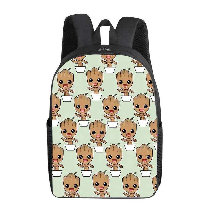 Groot Marvel Cartoon Backpack - Stylish School Bag for Students, Perfect Gift for Kids and Adults