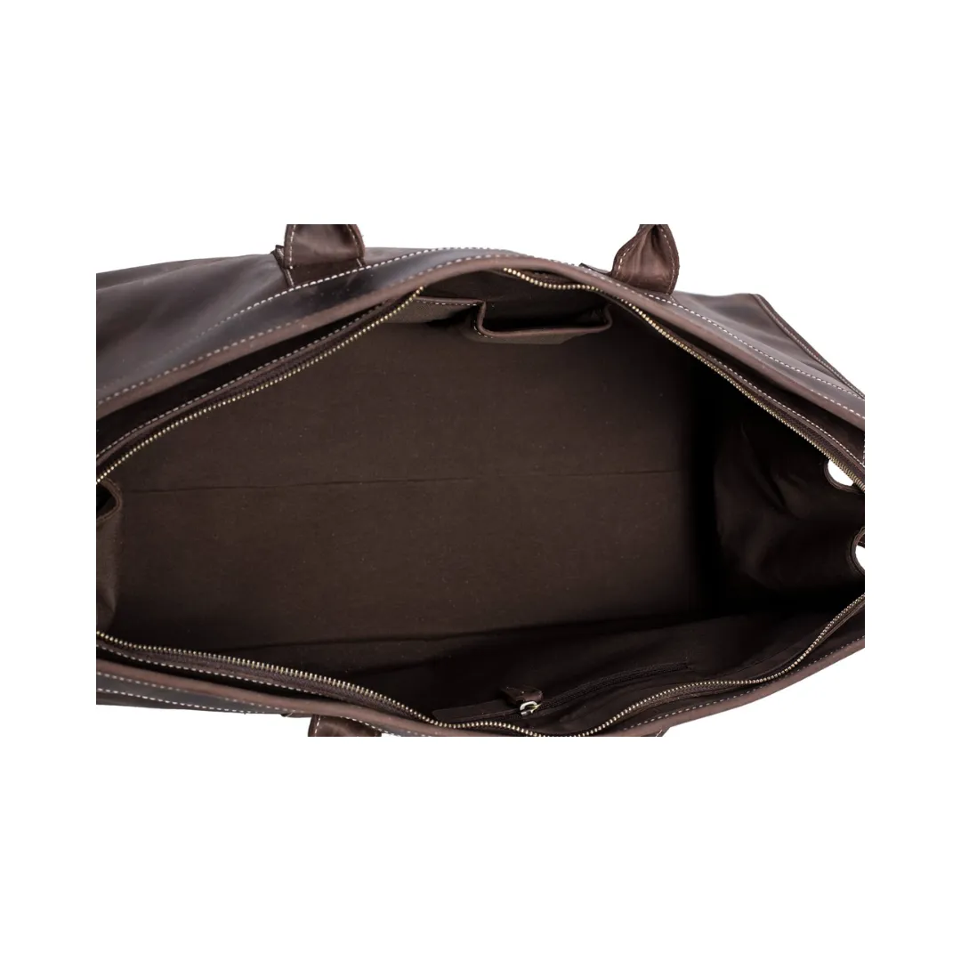 Handmade Triangular Leather Travel Bag