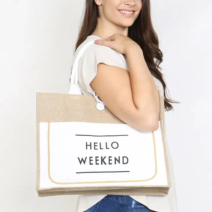 Hello Weekend Tote