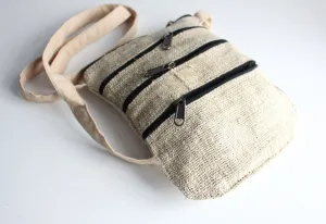 Hemp Cross Body Zipper Bag