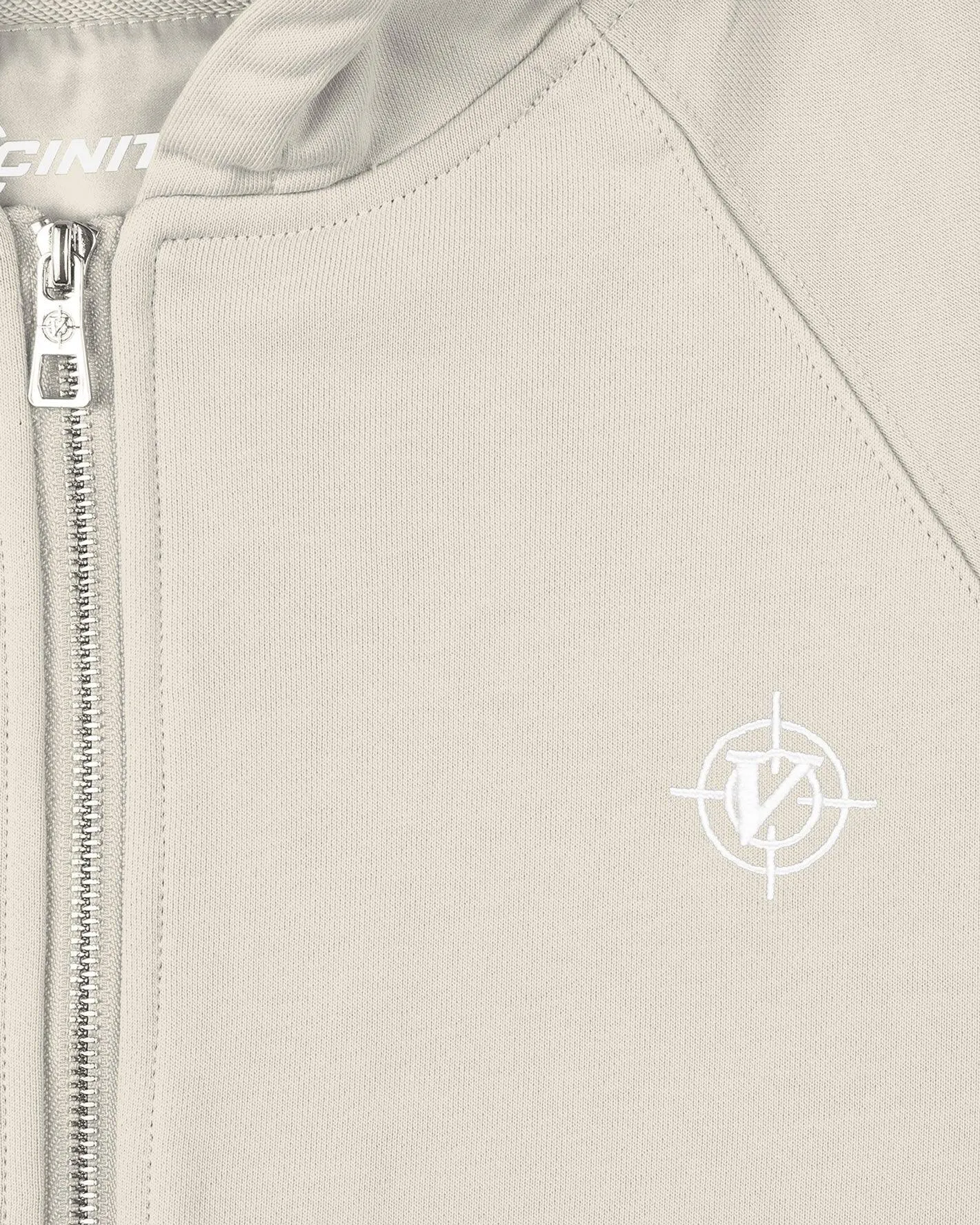 INSIDE OUT ZIP HOODIE BEIGE