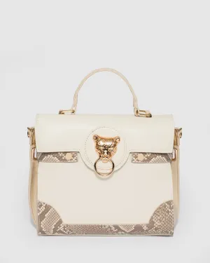 Ivory Breanna Top Handle Bag