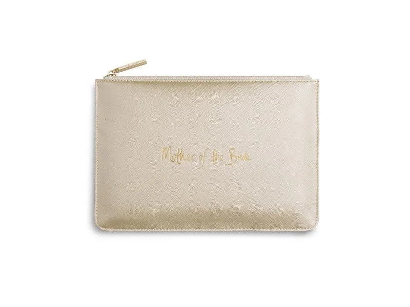 Katie Loxton Mother of Bride Perfect Pouch in Metallic Gold