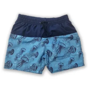 Kes-Vir Boys Incontinence Board Shorts Tonal Blue