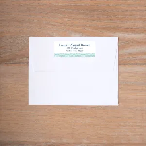 Lattice Monogram Return (Home) Address Labels