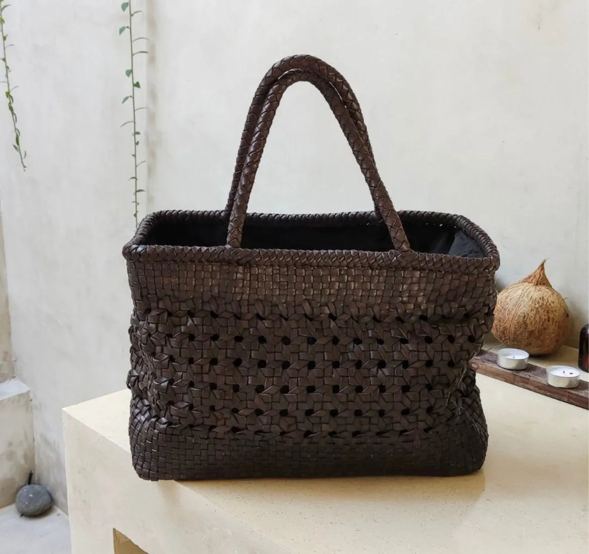 Leather bag - Dark Brown