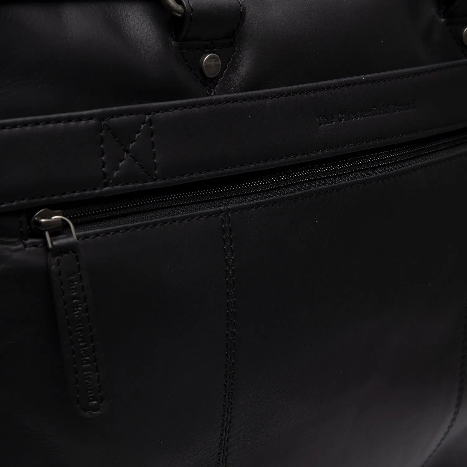 Leather Laptop Bag - The Chesterfield Brand Boston Black