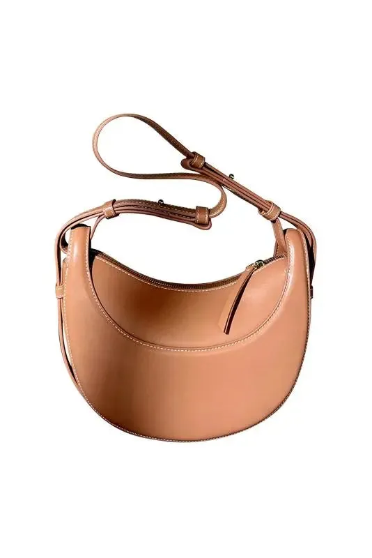 Leather Saddle Shoulder Bag