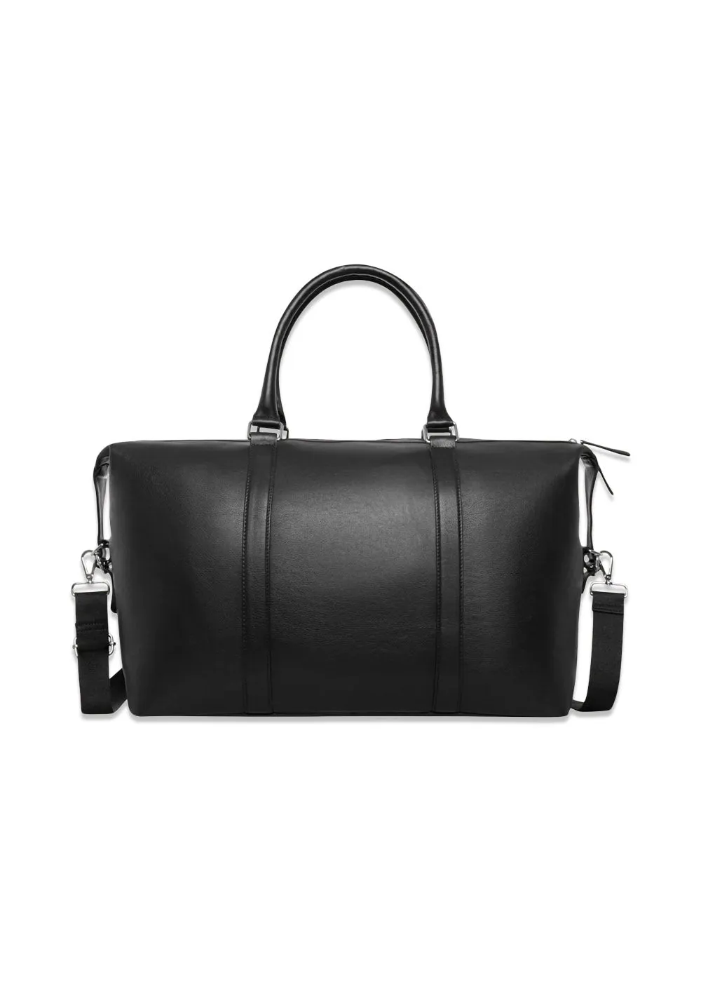 Leather Weekend Bag - Black