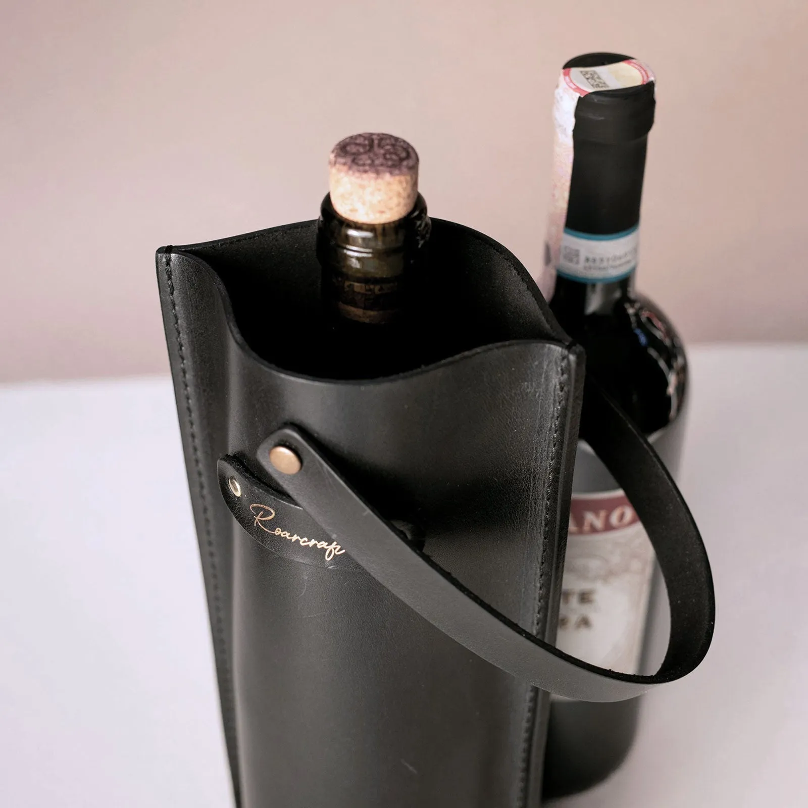 Leather Wine Bottle Carrier