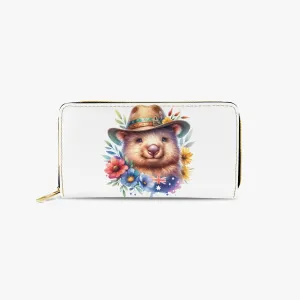 Long Type Zipper Purse, Wombat, awd-1321