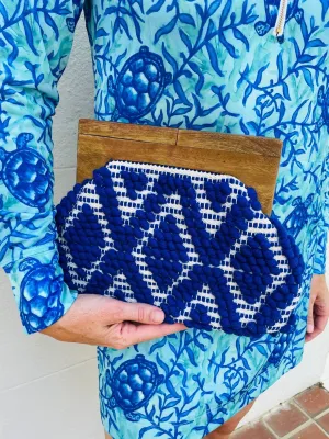 Look on the Bright Side Pom Pom Clutch