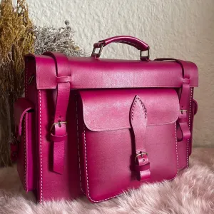 Lux leather box - pink (Production time - 15 days)