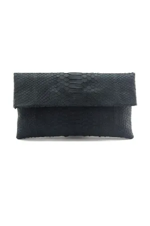 Mandalay Gun Grey Foldover Clutch