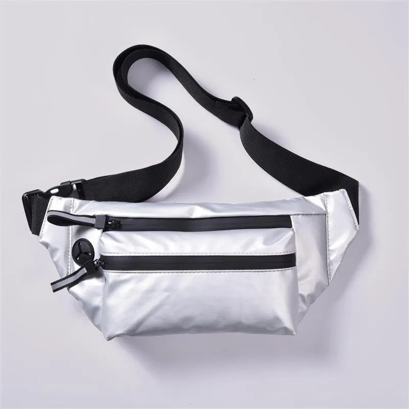 Men Outdoor Sports Nylon Crossbody Chest Bag Waist Bag