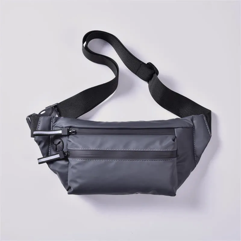 Men Outdoor Sports Nylon Crossbody Chest Bag Waist Bag