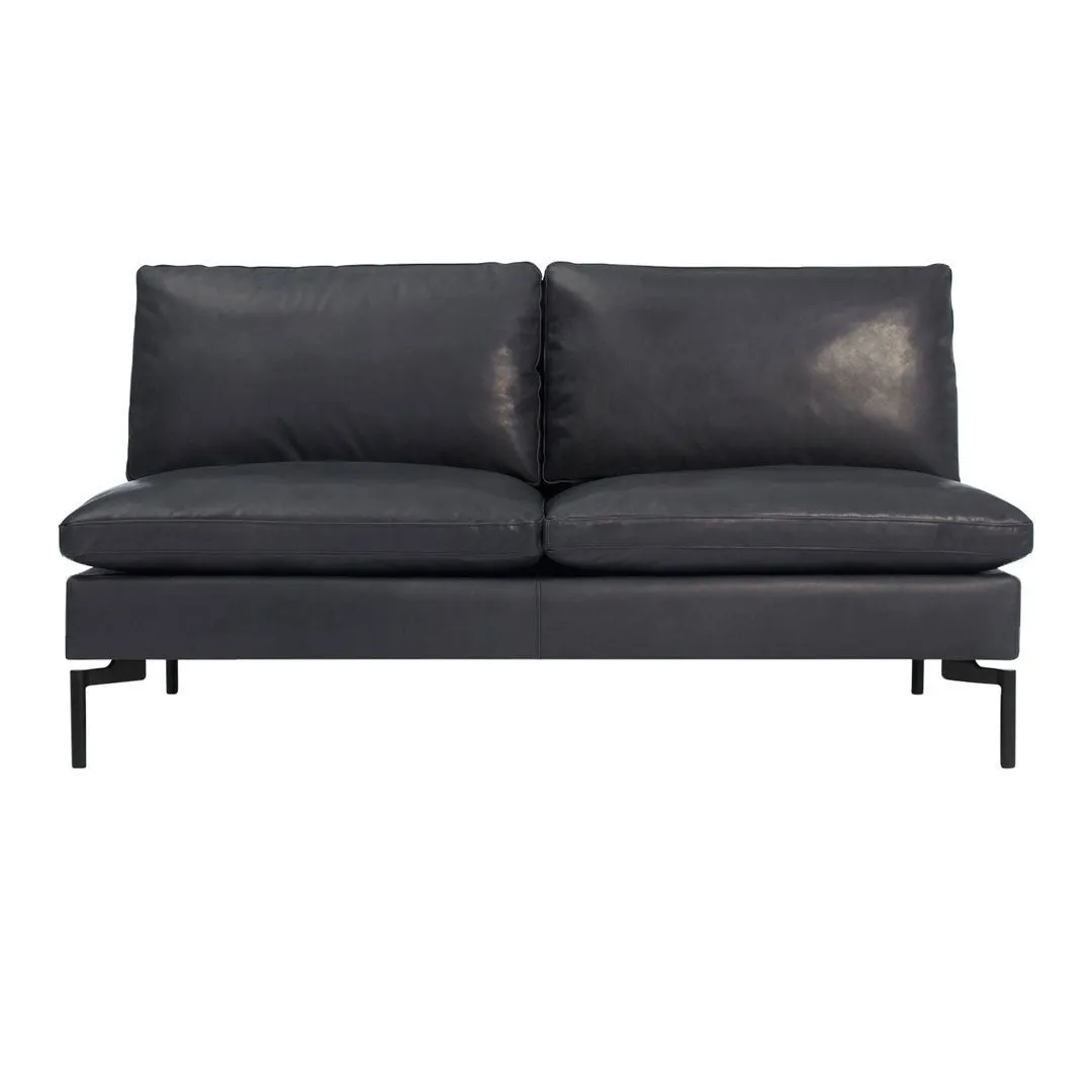 New Standard Armless Leather Sofa