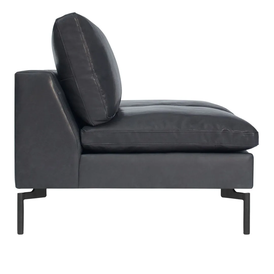 New Standard Armless Leather Sofa