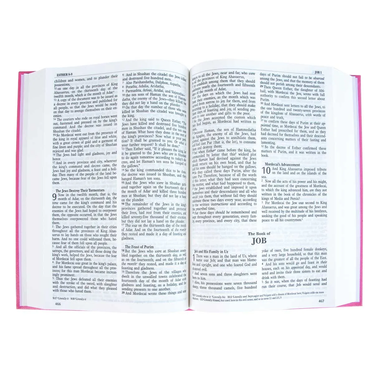 NKJV Pink Hardcover Bible