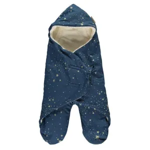 Nobodinoz Kiss Me Baby / Car Seat /Stroller Wrap Gold Stella Night Blue