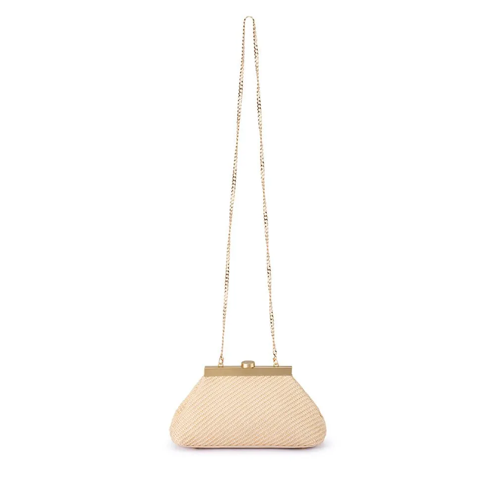 OB2156 HANNA WOVEN STRAW CLUTCH