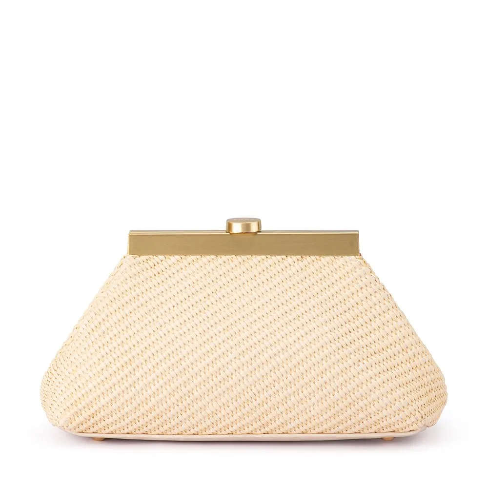 OB2156 HANNA WOVEN STRAW CLUTCH