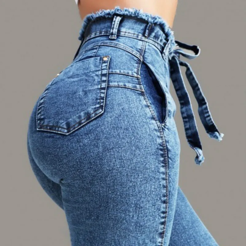 Paper Bag Waist Jeans