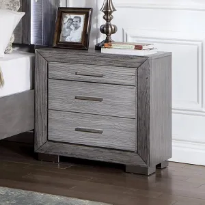 RAIDEN Night Stand w/ USB, Gray