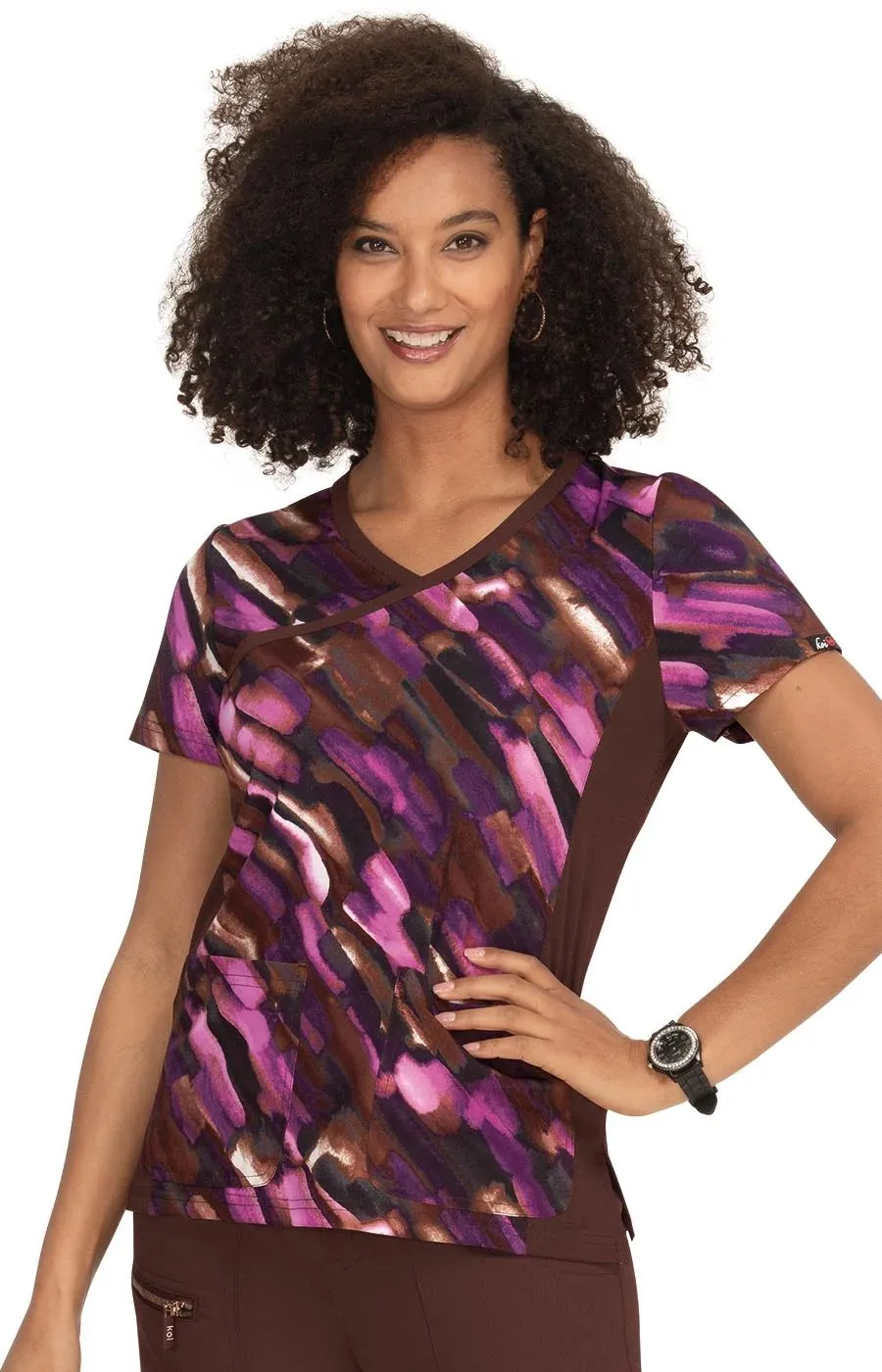 Raquel Top by KOI XXS-3X / Watercolor Strokes