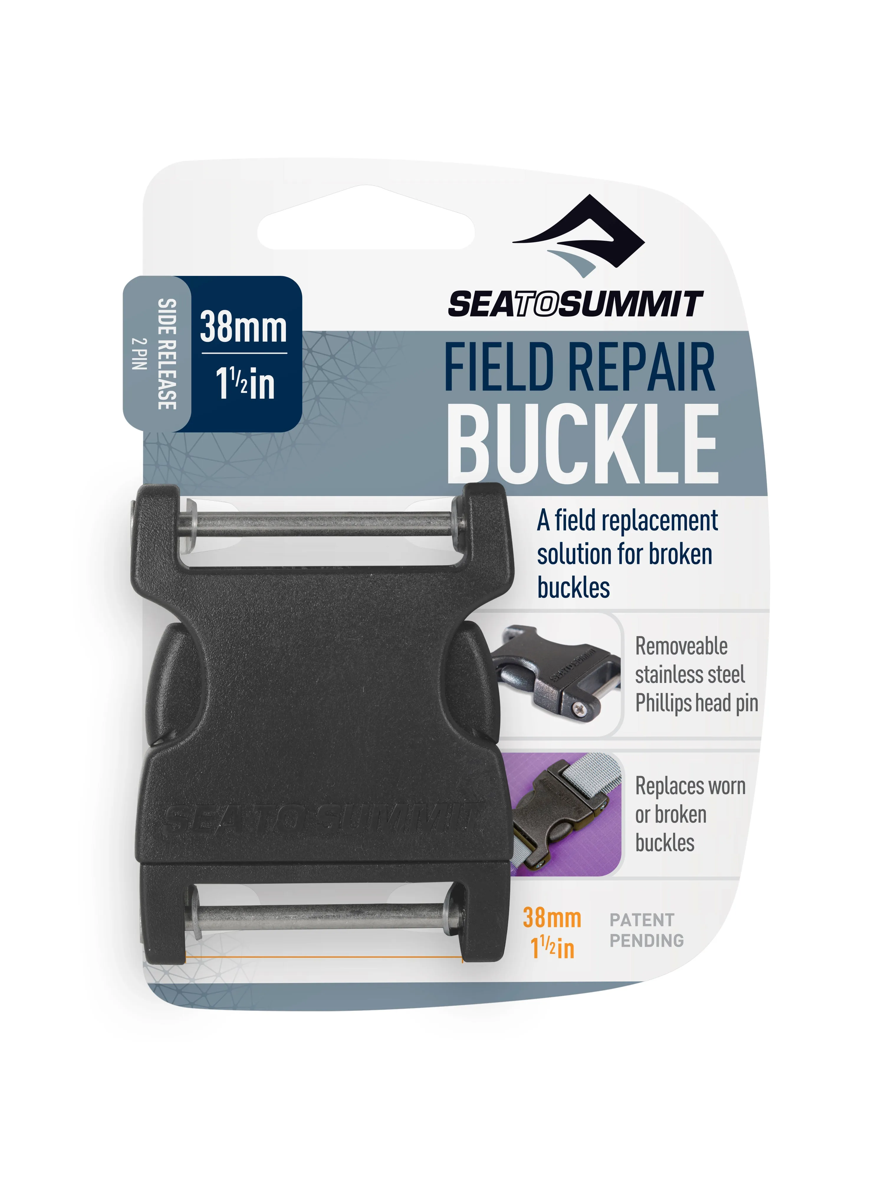 Sea to Summit | Side Release 2-Pin Field Repair Buckle