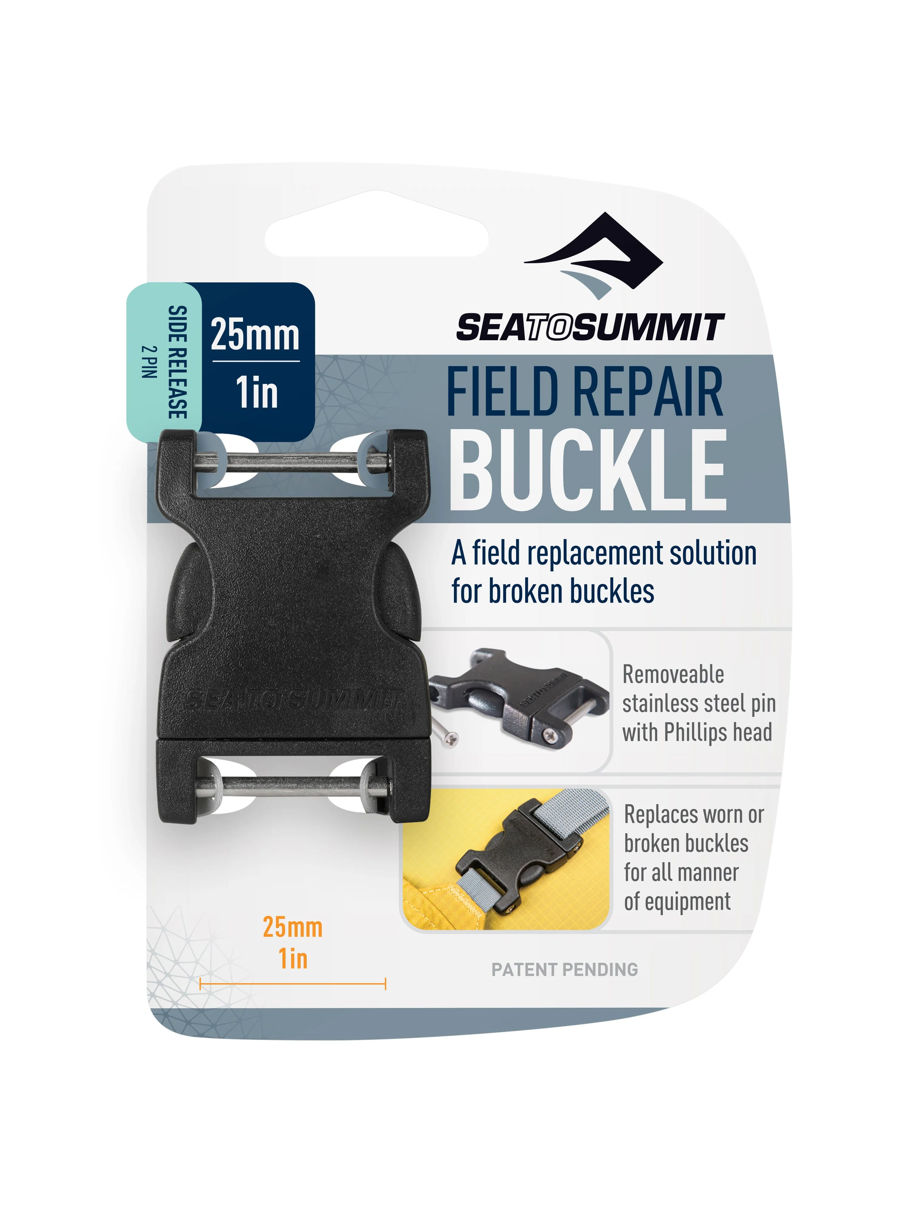 Sea to Summit | Side Release 2-Pin Field Repair Buckle