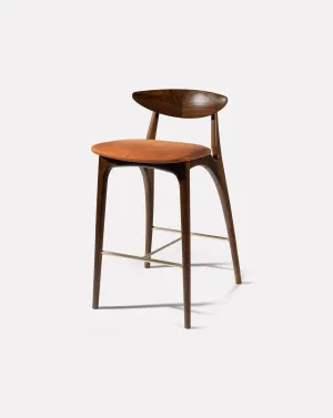 Shanowen Fumed Oak Rust High Stool