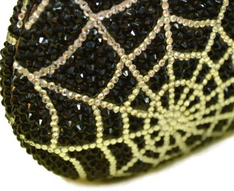 Spider Women Crystal Diamond Clutch