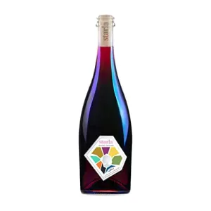 Starla Wines Non Alcoholic Red Blend - Award Winning, Full-Bodied, Botanical Infused Red Wine Blend |0 Carbs, 0g Sugars, 5 Calories | Barbera Grapes, Effervescence and Dry Finish [750ml, 1-Pack]