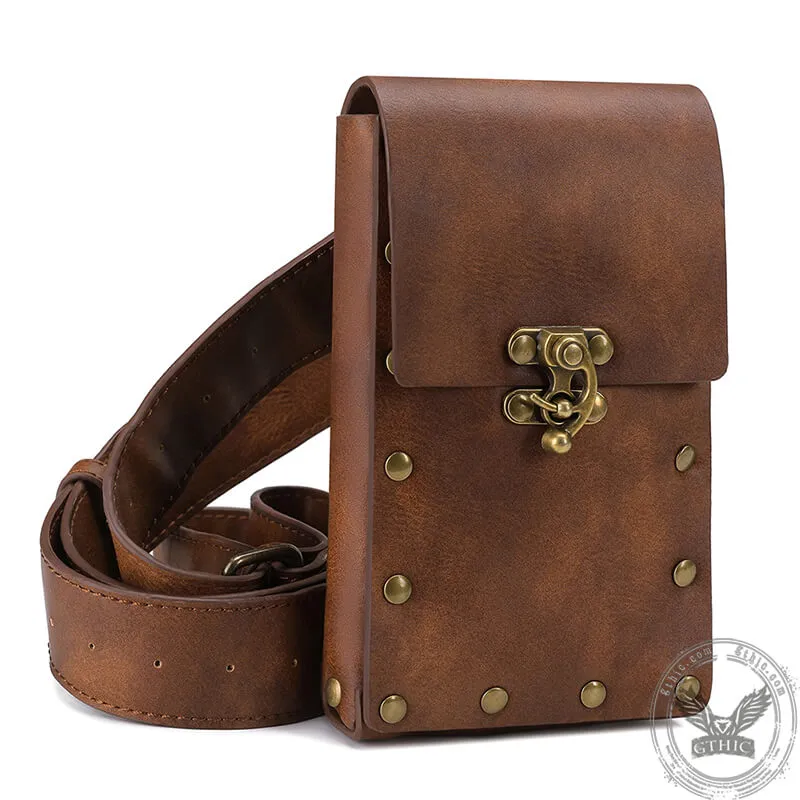 Steampunk PU Leather Waist Bag