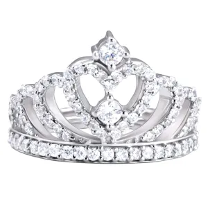 Sterling Silver Hypoallergenic Silver Dazzling Princess Diaries Ring