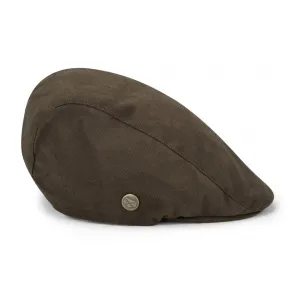 Struther Waterproof Flat Cap - Dark Green by Hoggs of Fife