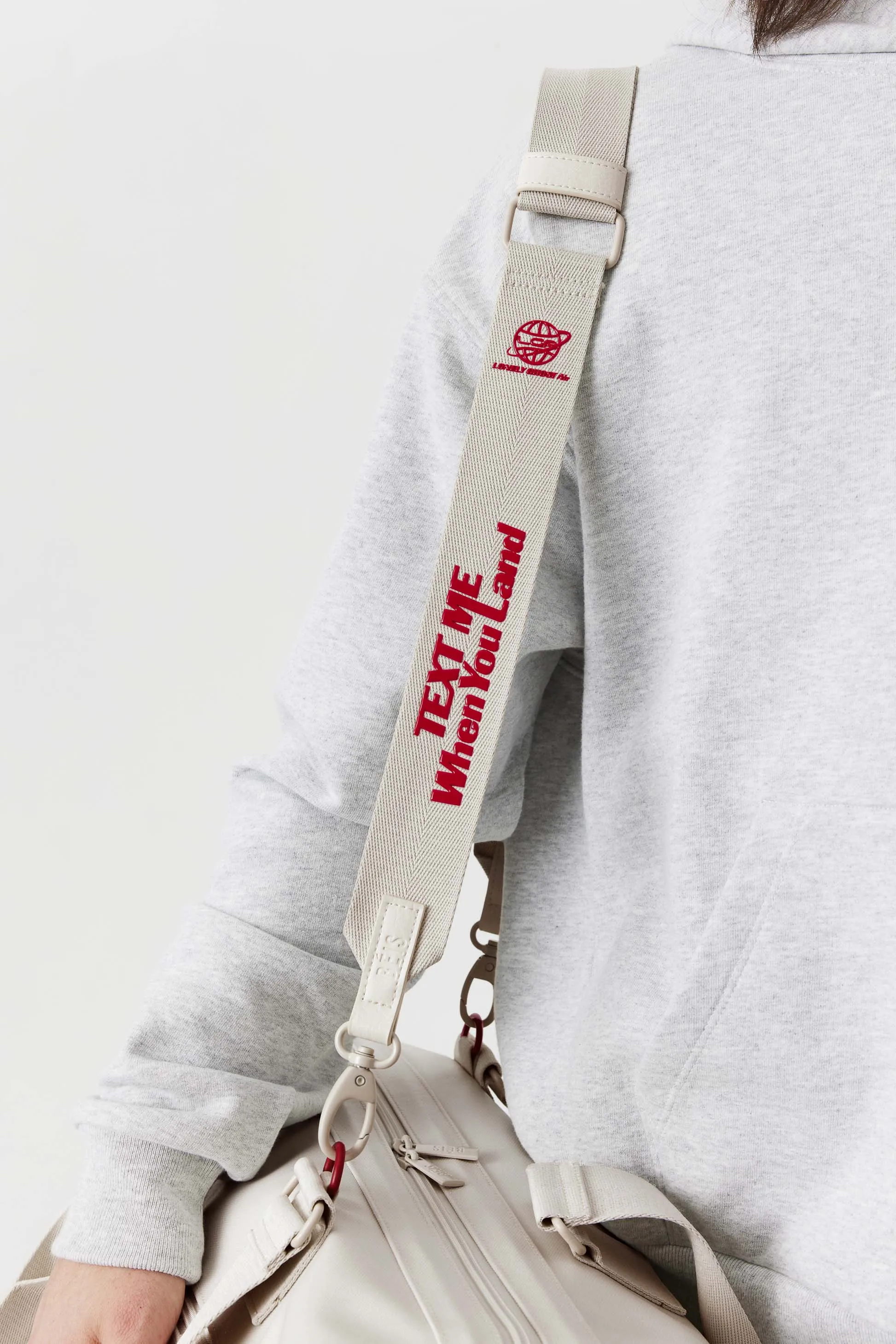 The Shoulder Strap in Ghost White