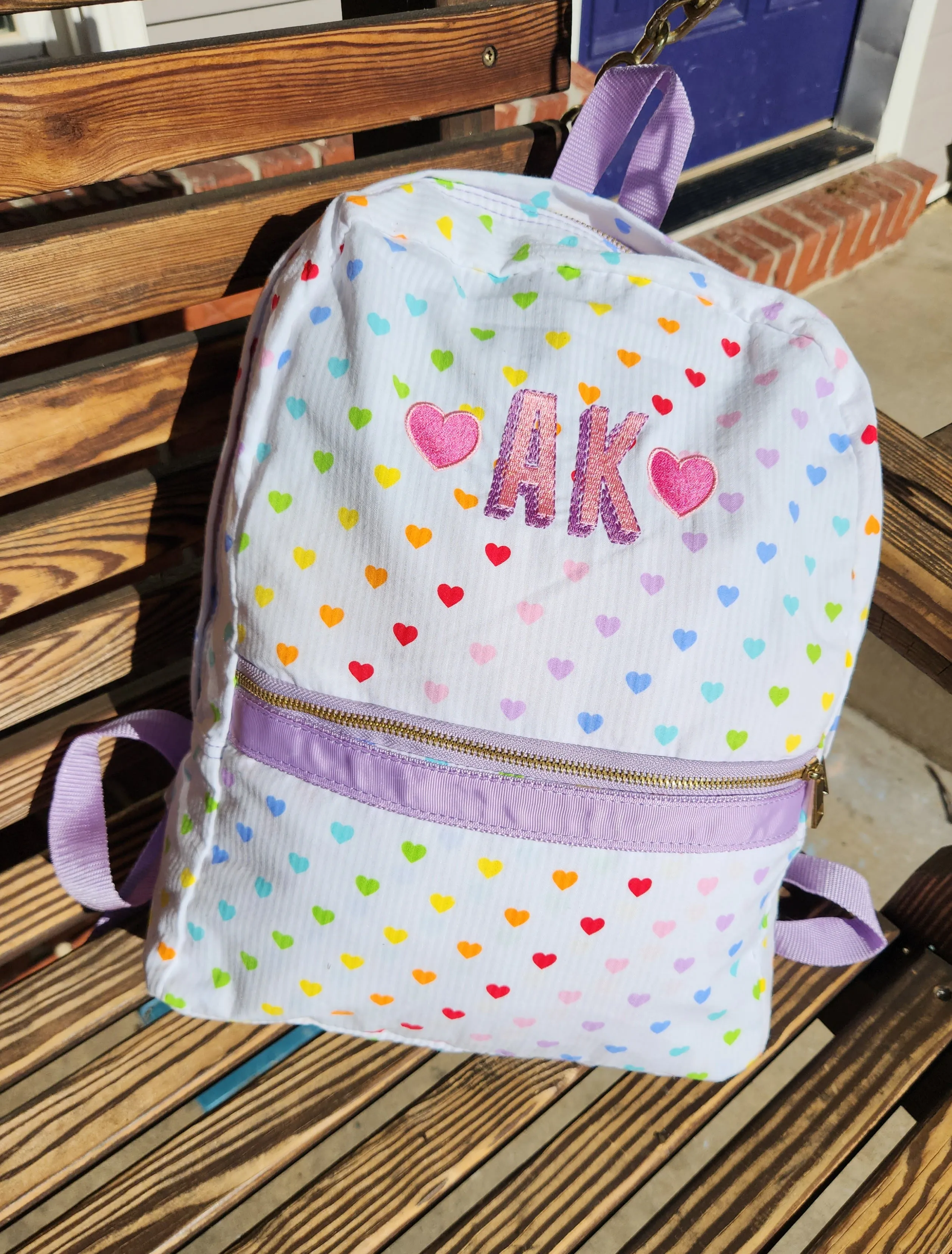 Tiny Hearts Backpack with pockets