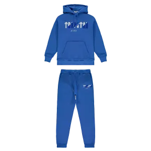 Trapstar Chenille Decoded Hooded Tracksuit - Dazzling Blue/White