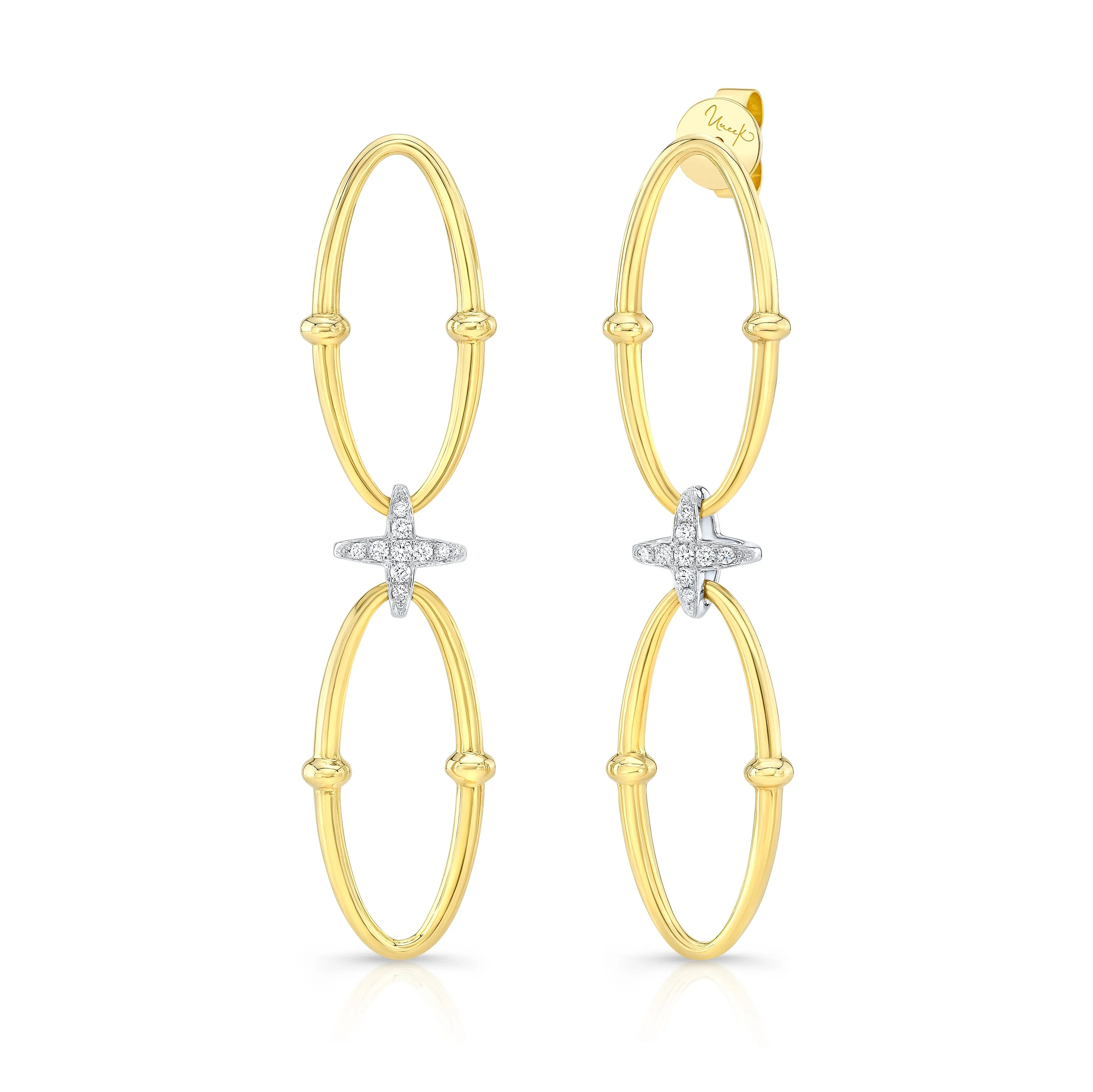 Uneek Earring 18K White Gold, 18K Yellow Gold ER4323DC