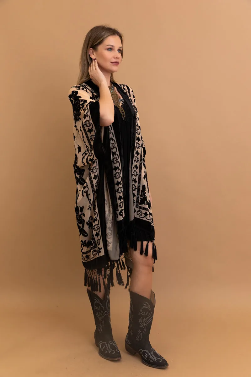 Velvet Dream Mesh Tapestry Kimono