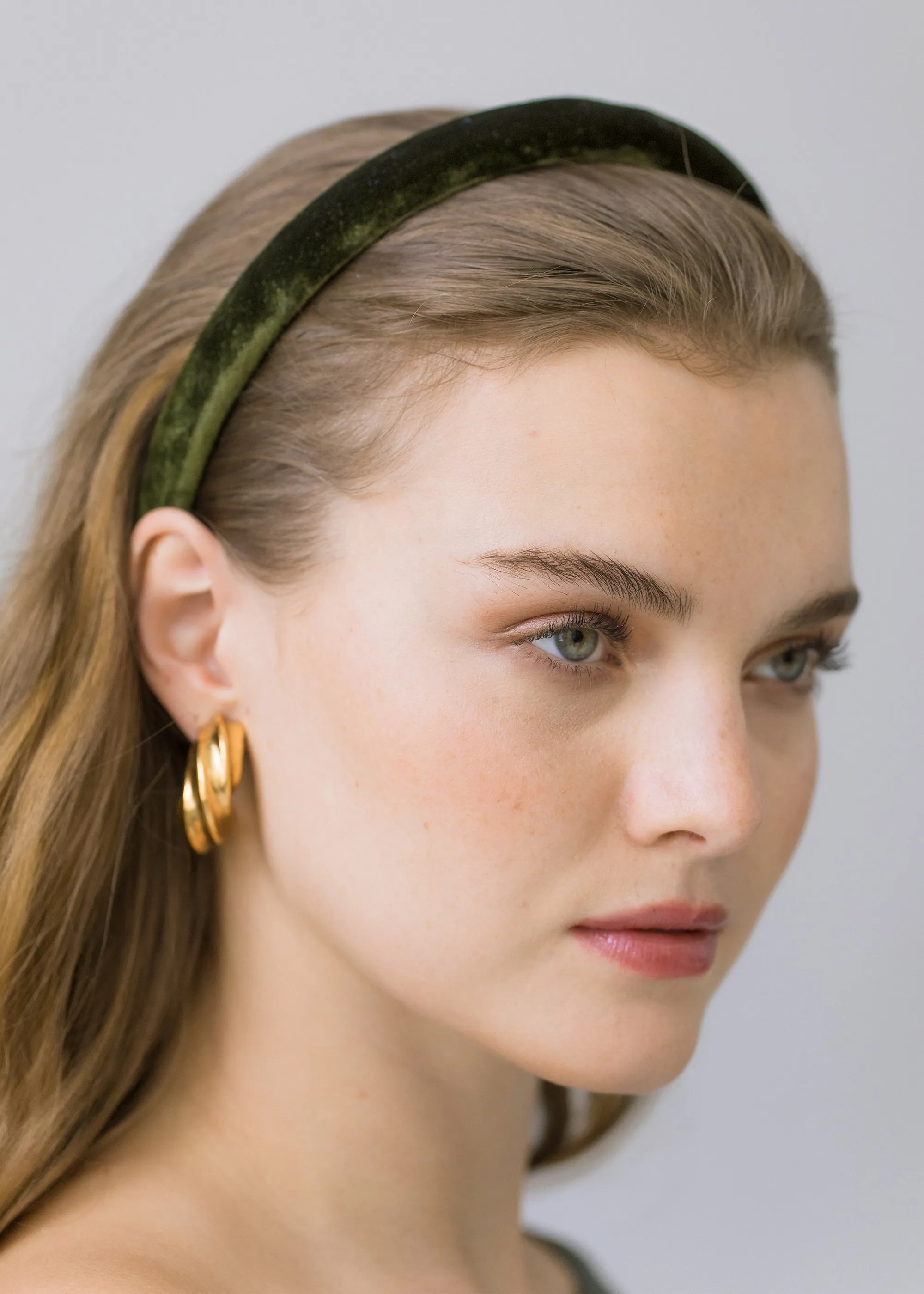 Velvet Tiana Headband -- Moss