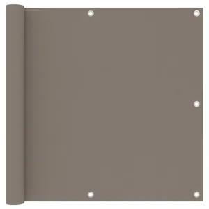 vidaXL Balcony Screen Taupe 90x500 cm Oxford Fabric