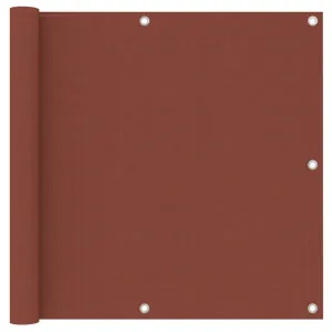 vidaXL Balcony Screen Terracotta 90x500 cm Oxford Fabric