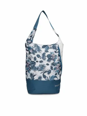 Wildcraft Unisex White & Blue Floral Print Messenger Bag