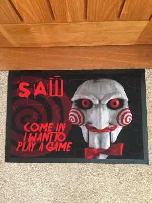 WSH - SAW Come In And Play - Horror Movie Door mat